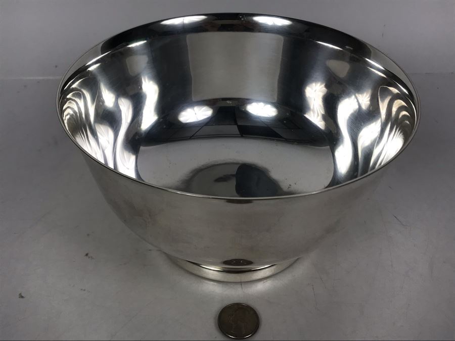 JUST ADDED - Silver On Copper Paul Revere Reproduction Bowl 8R X 4.5H [Photo 3]