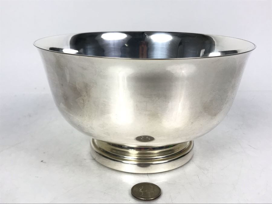 JUST ADDED - Silver On Copper Paul Revere Reproduction Bowl 8R X 4.5H [Photo 1]