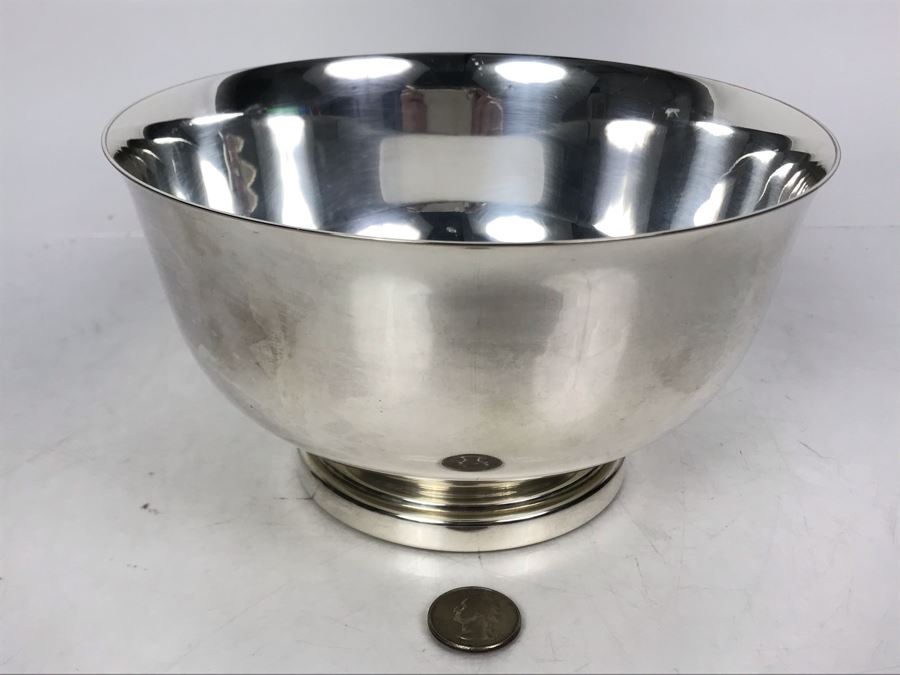 JUST ADDED - Silver On Copper Paul Revere Reproduction Bowl 8R X 4.5H [Photo 2]