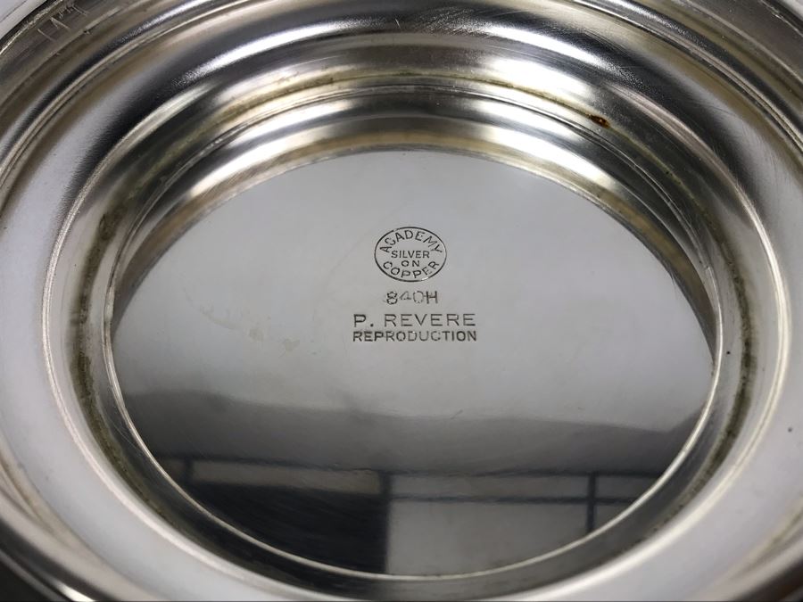 JUST ADDED - Silver On Copper Paul Revere Reproduction Bowl 8R X 4.5H [Photo 4]