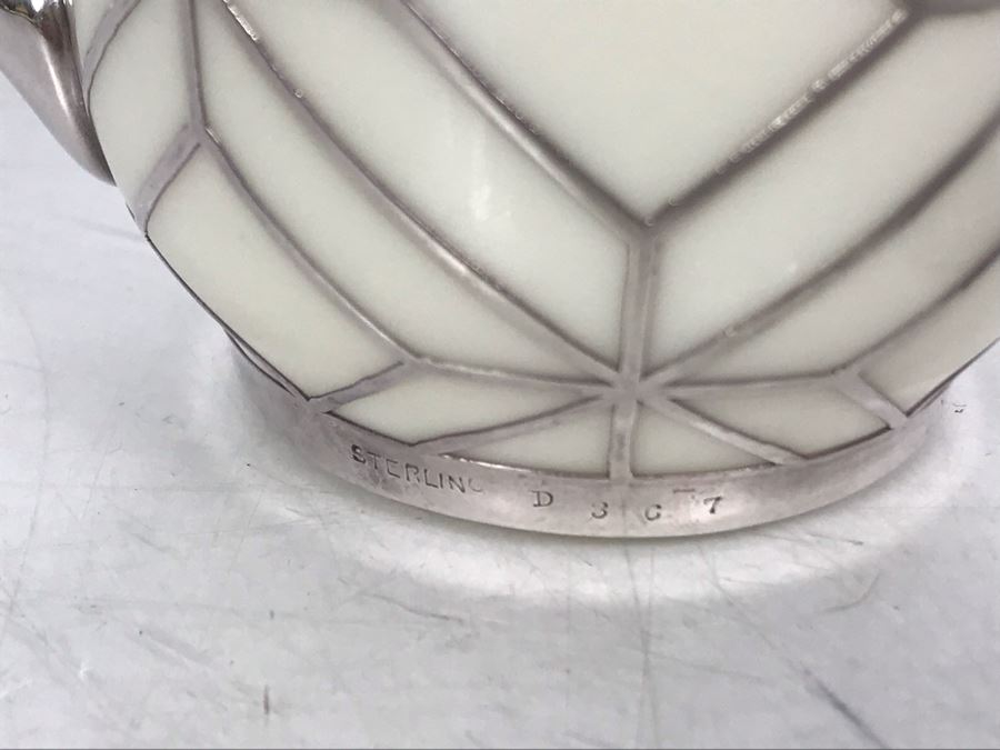 JUST ADDED - Sterling Silver Overlay Reed & Barton Lenox Creamer And Sugar [Photo 6]