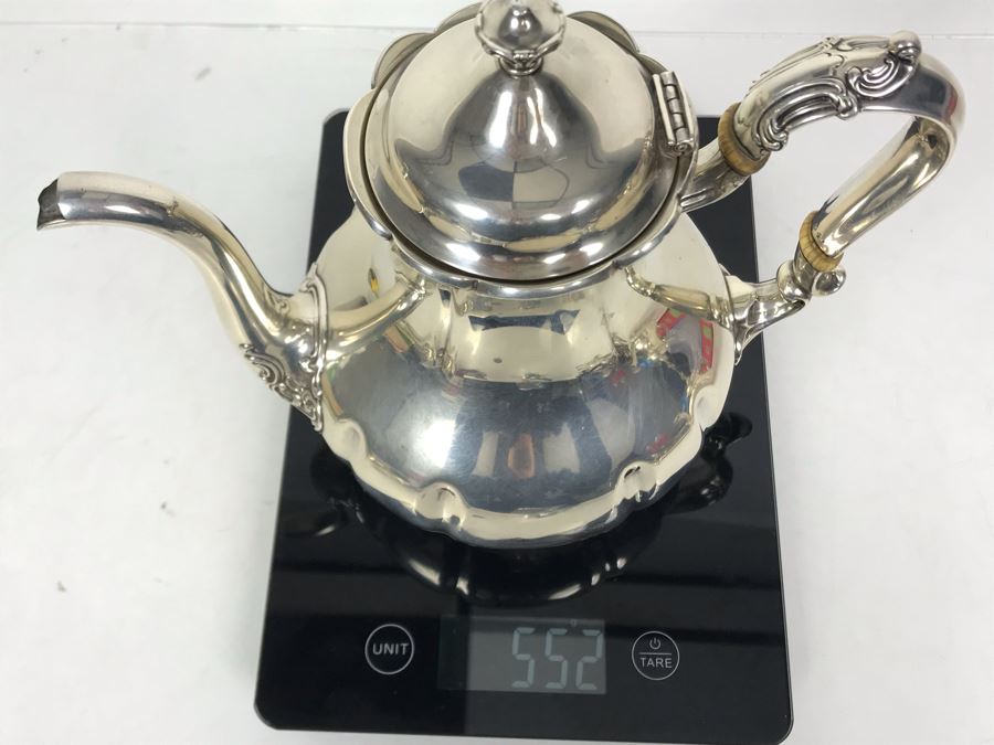 JUST ADDED - Stunning Vintage Gorham Sterling Silver Coffee Pot (2 1/4) And Teapot (1 3/4) 1,014g TW Sterling [Photo 15]