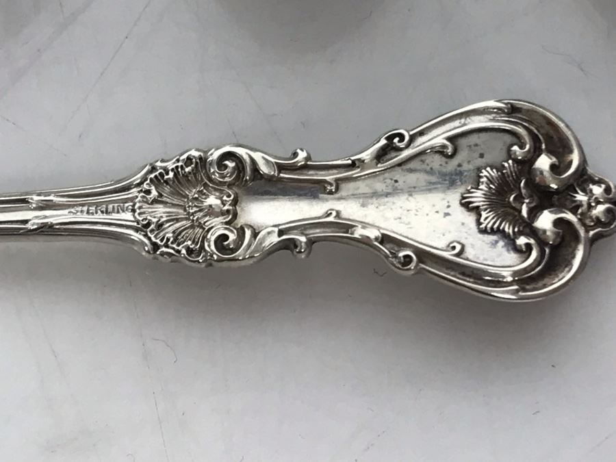 JUST ADDED - Set Of (5) Antique Sterling Silver Demitasse Spoons 40g [Photo 8]