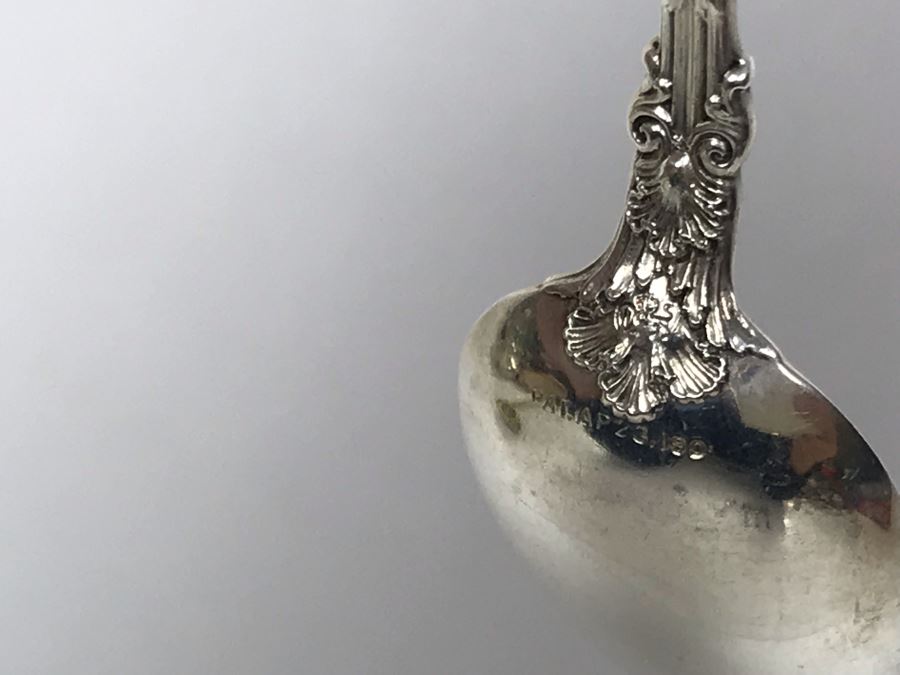 JUST ADDED - Set Of (5) Antique Sterling Silver Demitasse Spoons 40g [Photo 12]