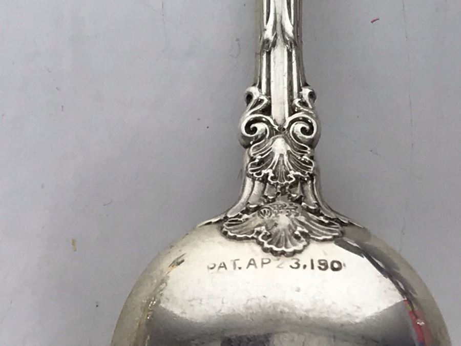 JUST ADDED - Set Of (5) Antique Sterling Silver Demitasse Spoons 40g [Photo 10]