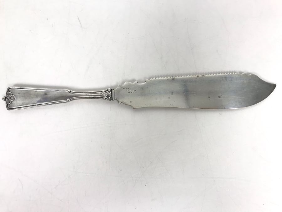 JUST ADDED - Stunning Vintage Palmer Bachelders Chased Sterling Silver Knife 59g [Photo 9]