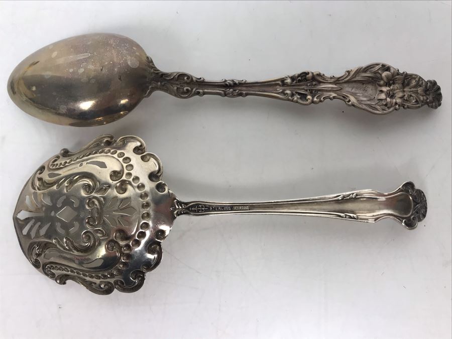 JUST ADDED - Pair Of Vintage Sterling Silver Spoons 33g [Photo 2]