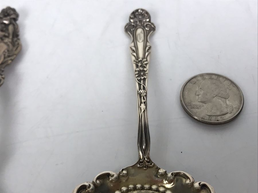 JUST ADDED - Pair Of Vintage Sterling Silver Spoons 33g [Photo 9]