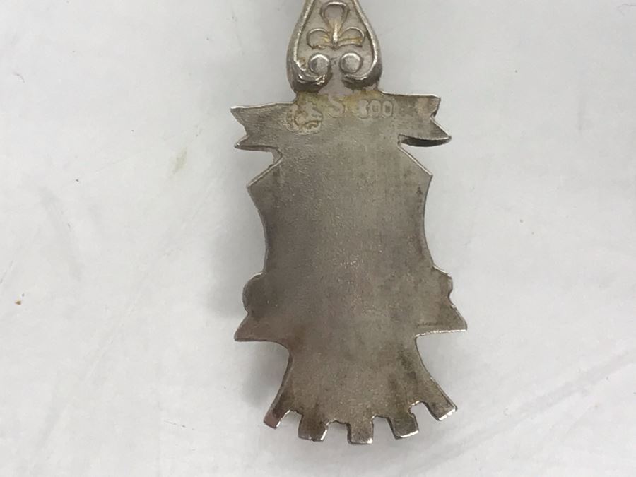 JUST ADDED - Eisenach Germany 800 Silver Tourist Spoon With Handpainted Wartburg Castle And Vintage Sterling Silver New York Tourist Spoon Old Dutch Church Tarrytown 30g [Photo 8]