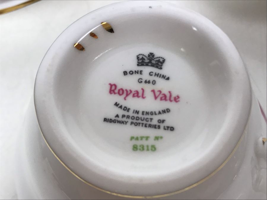 JUST ADDED - (6) English Royal Vale Bone China Cups And Saucers And (2) English Duchess Bone China Cups And Saucers [Photo 11]