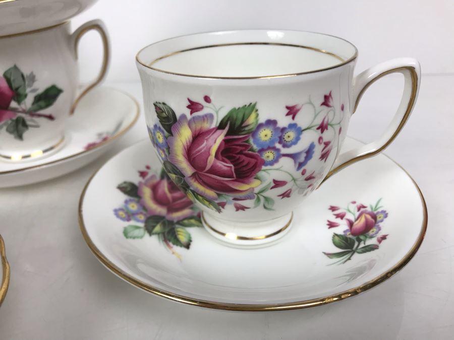 JUST ADDED - (6) English Royal Vale Bone China Cups And Saucers And (2) English Duchess Bone China Cups And Saucers [Photo 7]