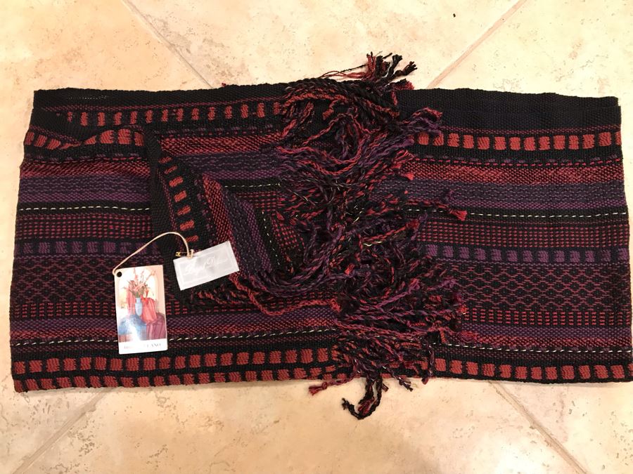 JUST ADDED - New With Tags Brigid Delano Black Rust Woven Shawl New With Tags Retails $300 [Photo 1]
