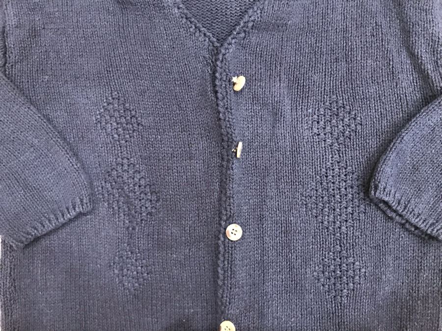 JUST ADDED - Art Of Silk Blue Sweater Size M [Photo 3]