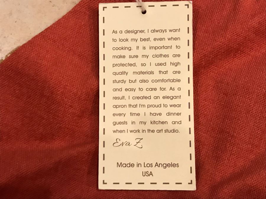 JUST ADDED - New With Tags LA Designer Apron By Zuzugui [Photo 4]