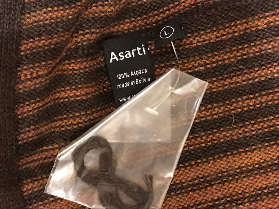 JUST ADDED - New With Tags Alpaca Sweater Jacket By Asarti Size L [Photo 4]