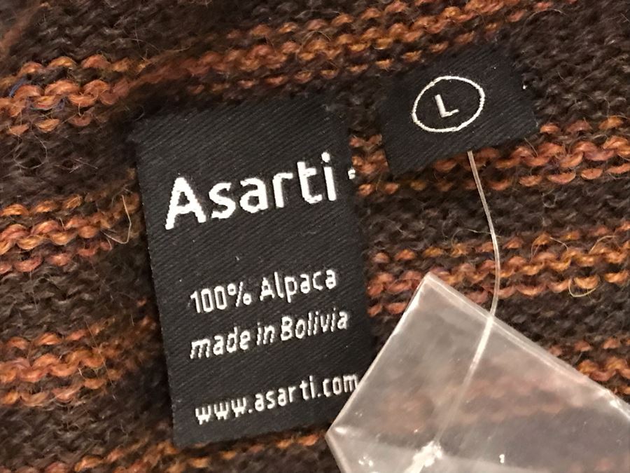 JUST ADDED - New With Tags Alpaca Sweater Jacket By Asarti Size L [Photo 5]