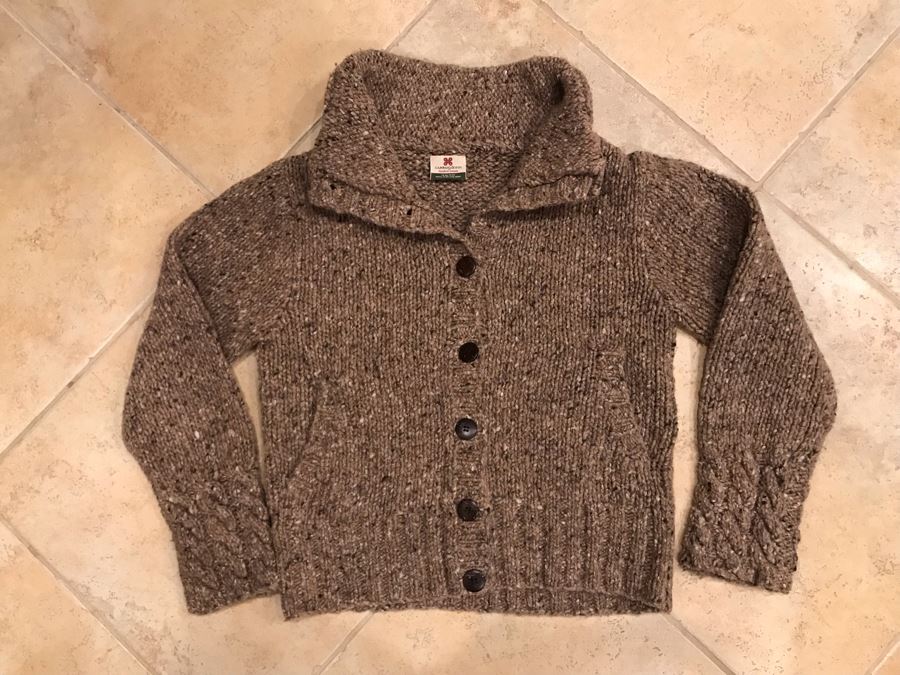 JUST ADDED - Carraig Donn Handknit Ireland Wool Sweater Size M