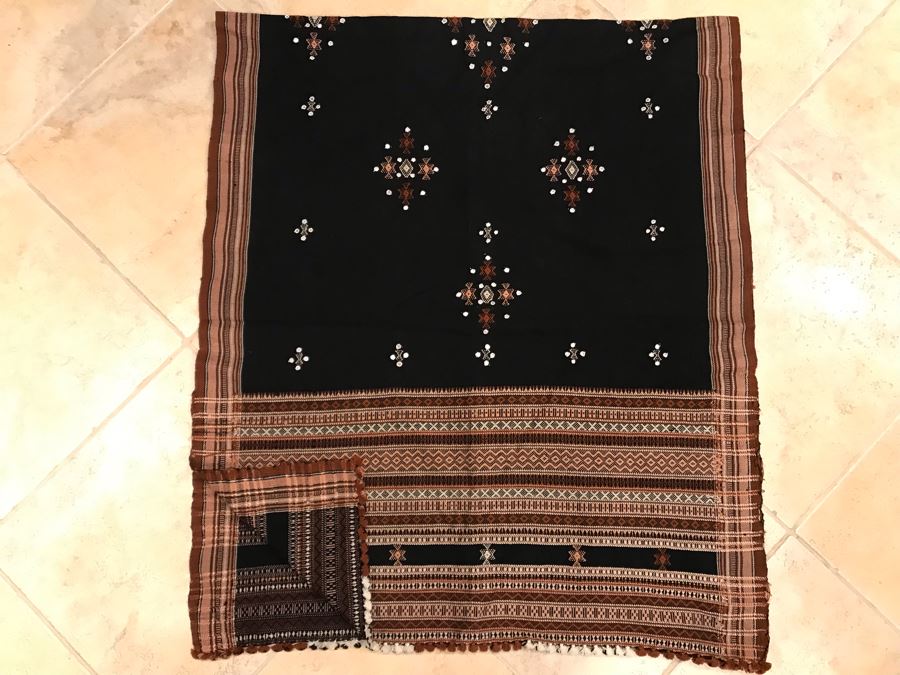 JUST ADDED - New Handmade Ethnic Throw Blanket [Photo 3]