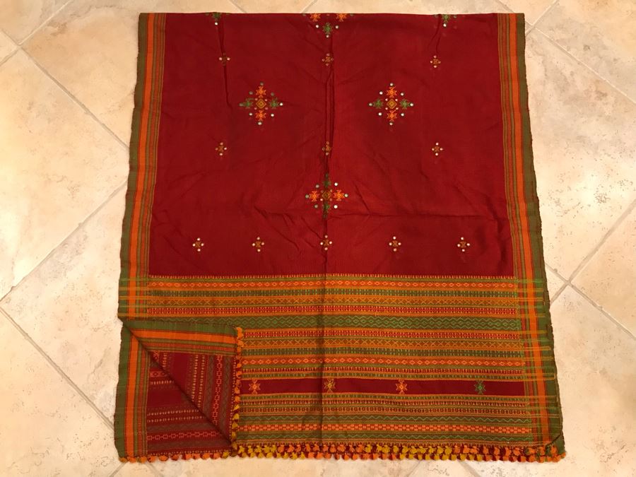 JUST ADDED - New Handmade Ethnic Throw Blanket [Photo 3]