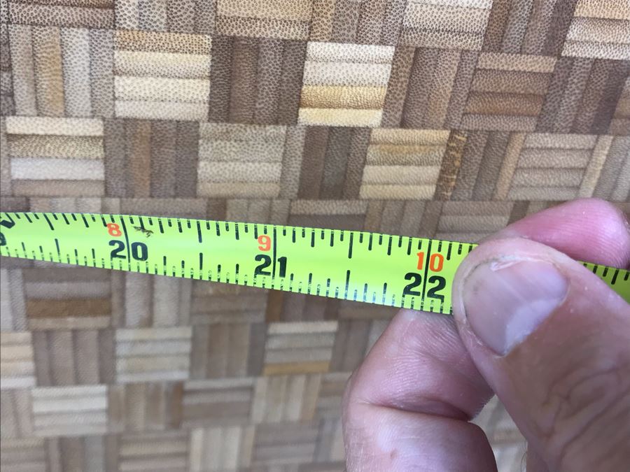 JUST ADDED - New Large Totally Bamboo Parquet Cutting Board With Feet 22 X 16 [Photo 7]