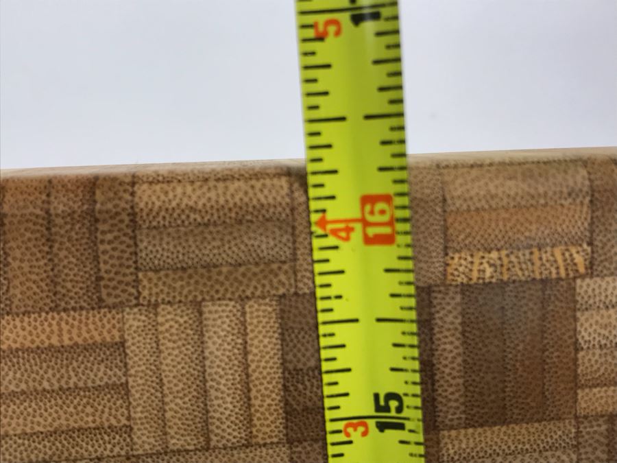 JUST ADDED - New Large Totally Bamboo Parquet Cutting Board With Feet 22 X 16 [Photo 8]