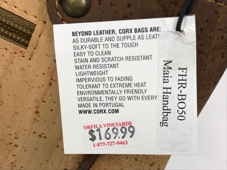 JUST ADDED - New With Tags Corx Handbag Made In Portugal Retails $169 [Photo 4]