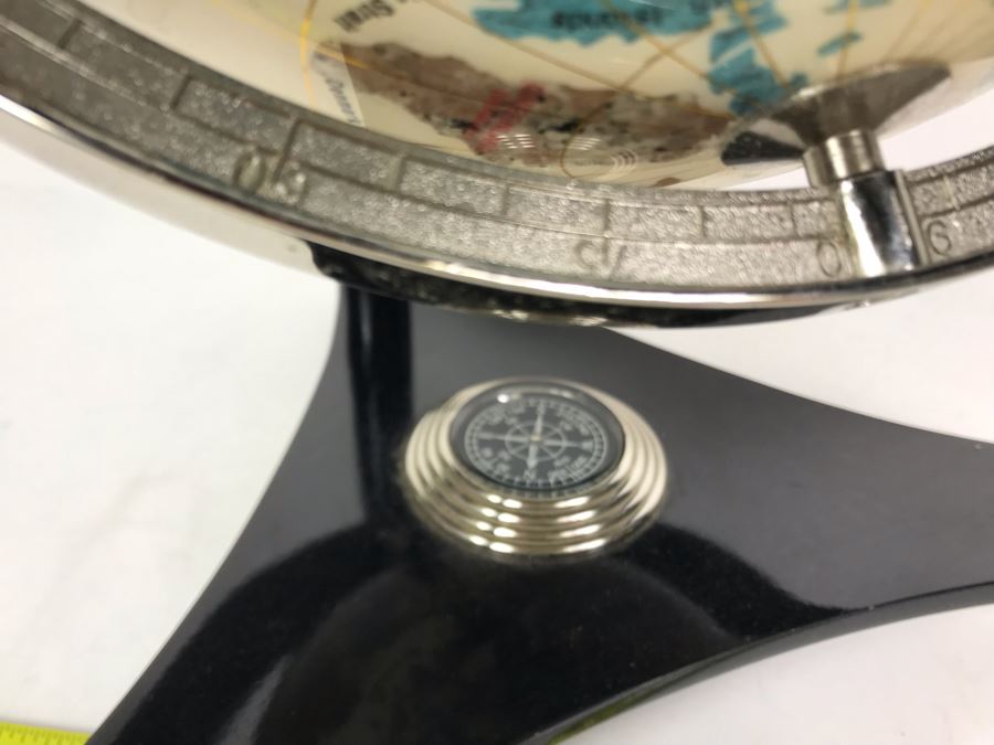Inlaid Gemstone Globe 15W X 15H [Photo 13]