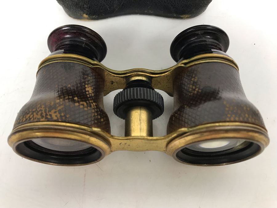 Vintage Theater Opera Glasses With Case