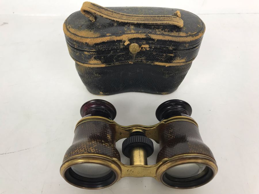 Vintage Theater Opera Glasses With Case