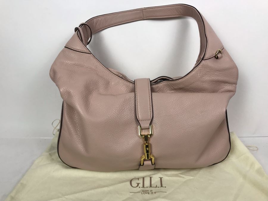 G.I.L.I. Got It Love It Leather Handbag With Dust Cover