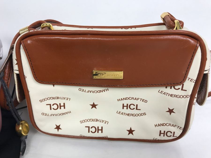New Halston Handbag With Dust Cover And New HCL Handbag Handcrafted Leathergoods [Photo 3]