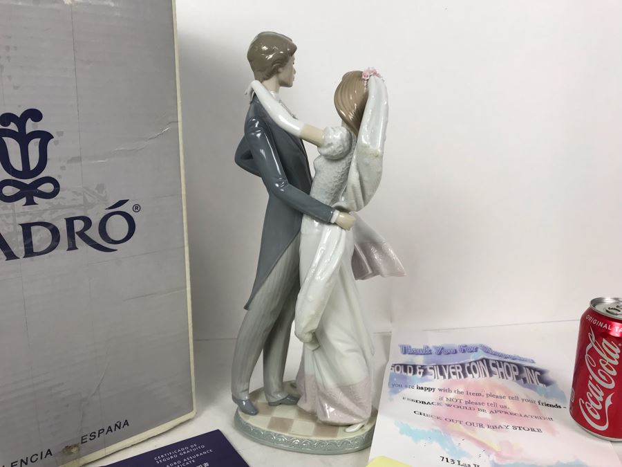 Large 14.75'H Lladro Figurine 'I Love You Truly' With Box Purchased From Pawn Stars Las Vegas Store In 2004 Before TV Show [Photo 10]