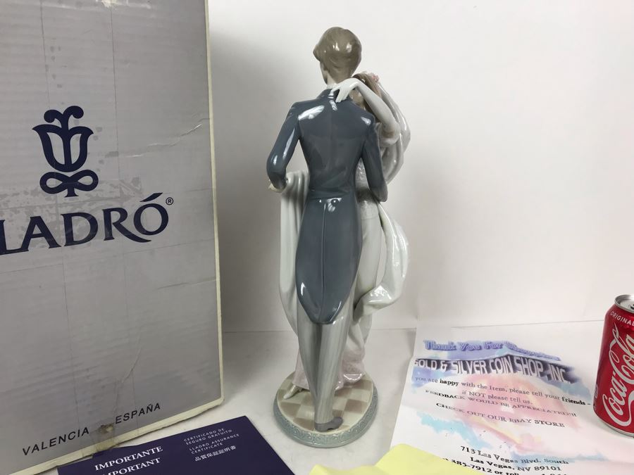 Large 14.75'H Lladro Figurine 'I Love You Truly' With Box Purchased From Pawn Stars Las Vegas Store In 2004 Before TV Show [Photo 11]