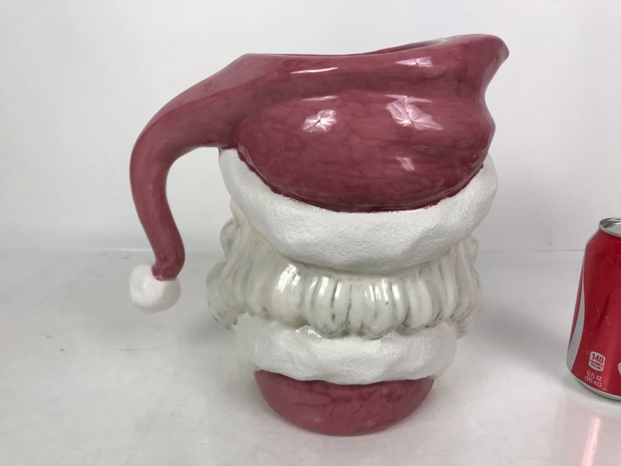 JUST ADDED - Handpainted Santa Claus Pitcher 10H [Photo 3]