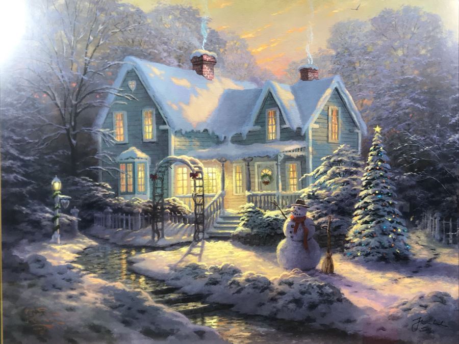 Limited Edition Thomas Kinkade Fine Art Reproduction Print With ...