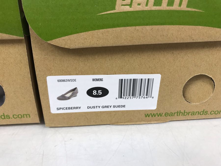 (2) New Pairs Of Earth Womens 8.5 Shoes In Black And Gray [Photo 5]