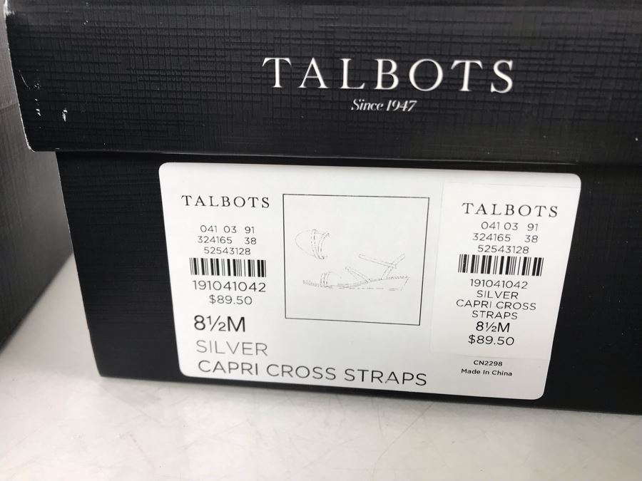 (3) New Pairs Of Talbots Womens Size 8.5 Shoes In Black, Silver And Gold [Photo 7]