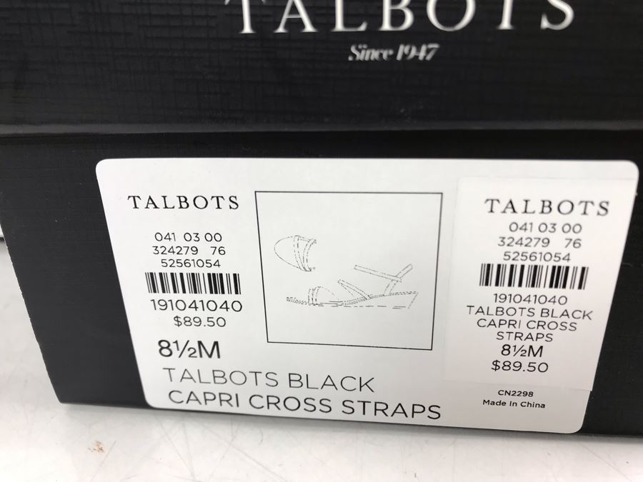 (3) New Pairs Of Talbots Womens Size 8.5 Shoes In Black, Silver And Gold [Photo 8]