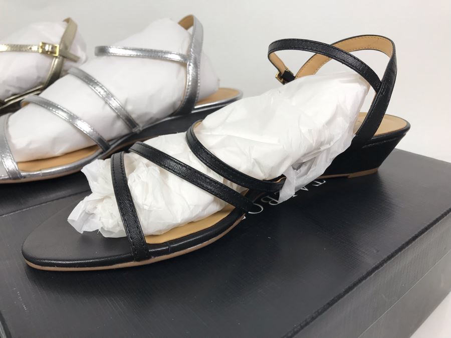 (3) New Pairs Of Talbots Womens Size 8.5 Shoes In Black, Silver And Gold [Photo 3]