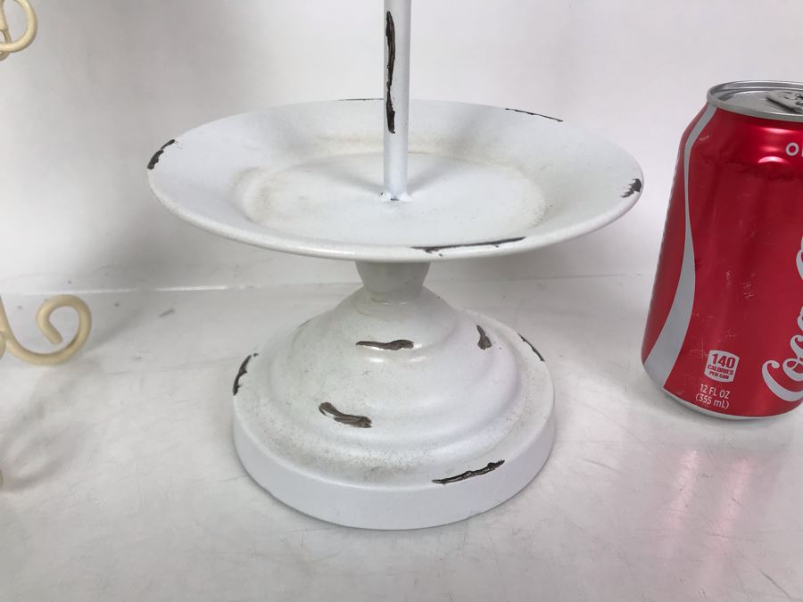 White Shabby Chic Vanity Mirror And Jewelry Dress Form Stand [Photo 8]