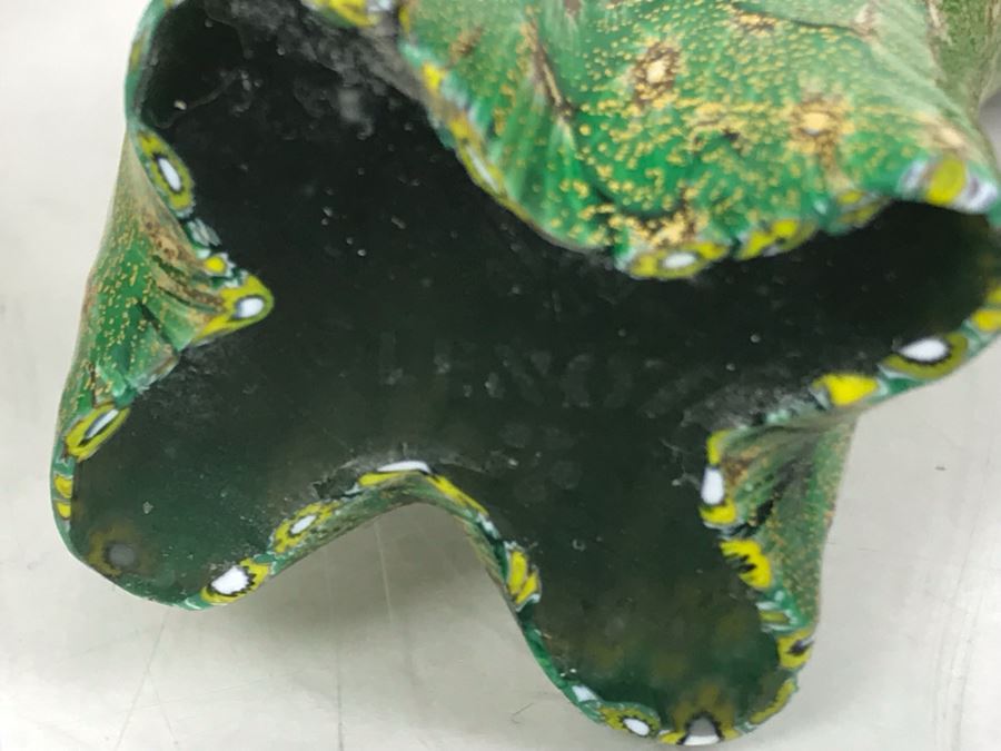 Pair Of Murano Glass Elephants From Lenox Millefiori 4.5H [Photo 10]