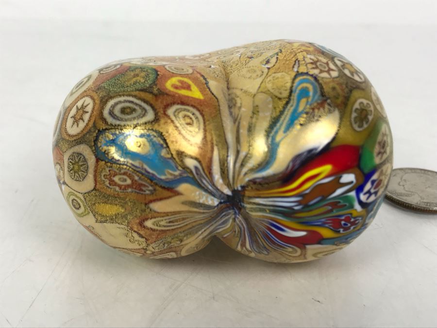 Vetreria Artistica Gambaro & Poggi Murano Art Glass Millefiori Heart Made In Italy 4.5L [Photo 6]