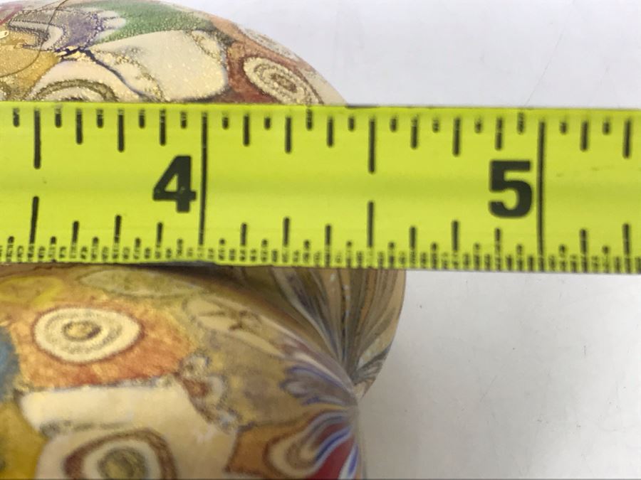 Vetreria Artistica Gambaro & Poggi Murano Art Glass Millefiori Heart Made In Italy 4.5L [Photo 10]