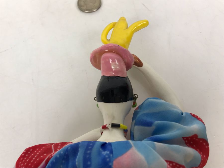 Vintage French Cerri'Art Poupee Porcelain Handmade Pannicum Seed Filled Body Doll With Chair [Photo 10]