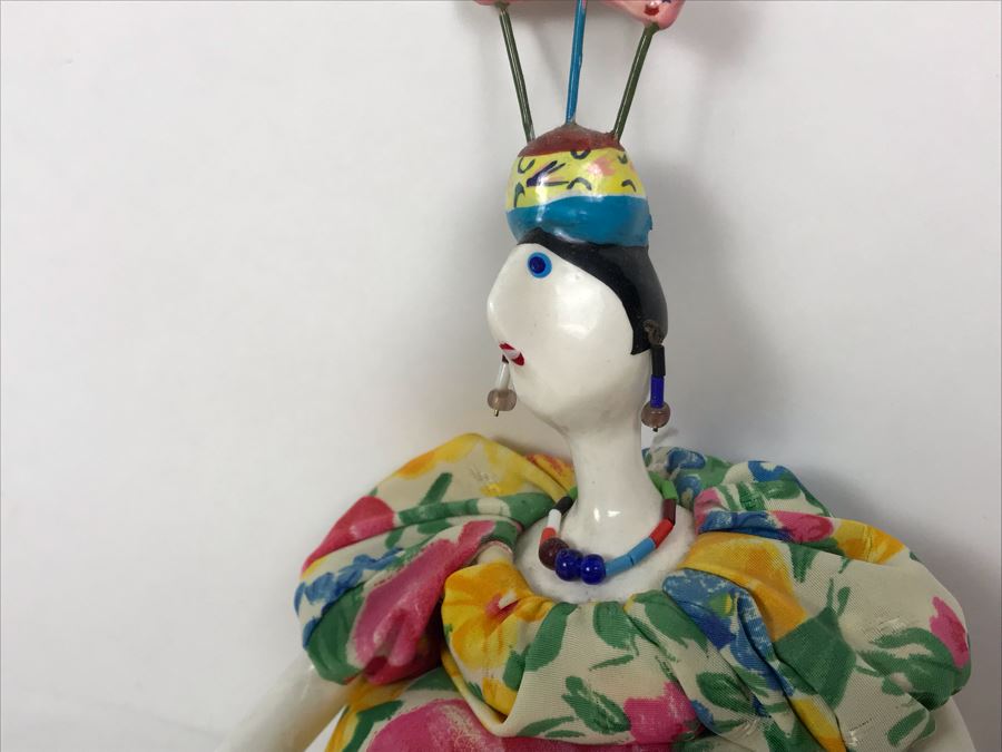 Vintage French Cerri'Art Poupee Porcelain Handmade Pannicum Seed Filled Body Doll [Photo 4]