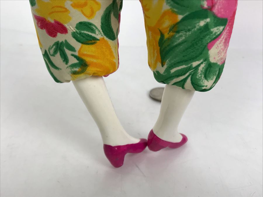 Vintage French Cerri'Art Poupee Porcelain Handmade Pannicum Seed Filled Body Doll [Photo 8]