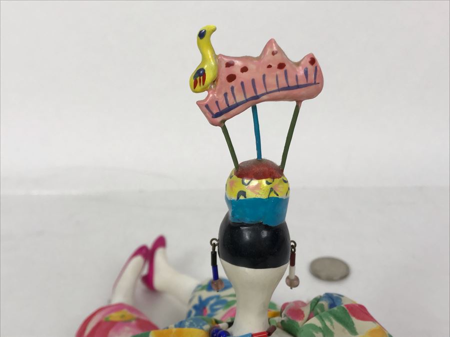 Vintage French Cerri'Art Poupee Porcelain Handmade Pannicum Seed Filled Body Doll [Photo 9]