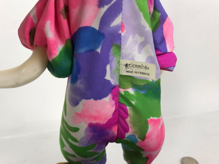 Vintage French Cerri'Art Poupee Porcelain Handmade Pannicum Seed Filled Body Doll [Photo 10]