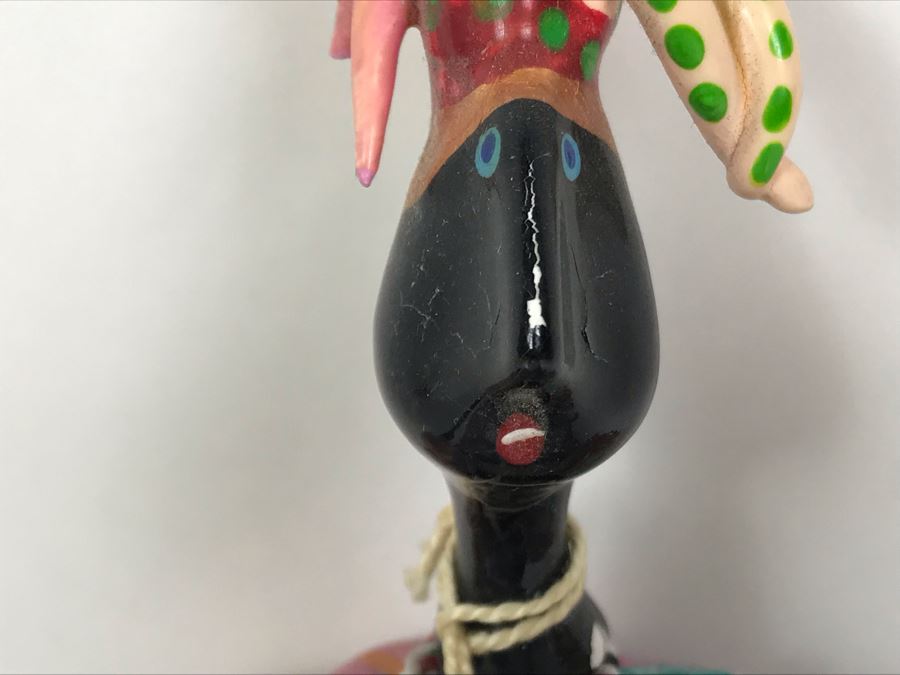 Vintage French Cerri'Art Poupee Porcelain Handmade Pannicum Seed Filled Body Doll With Tags [Photo 4]