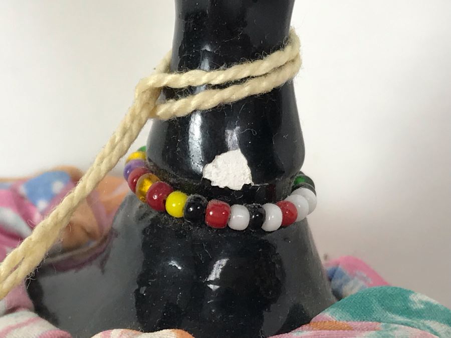 Vintage French Cerri'Art Poupee Porcelain Handmade Pannicum Seed Filled Body Doll With Tags [Photo 6]